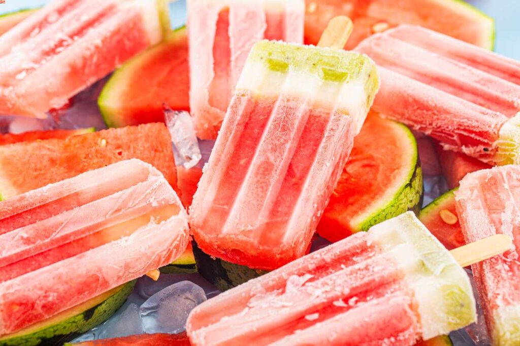 Orzeźwiające lody arbuzowe